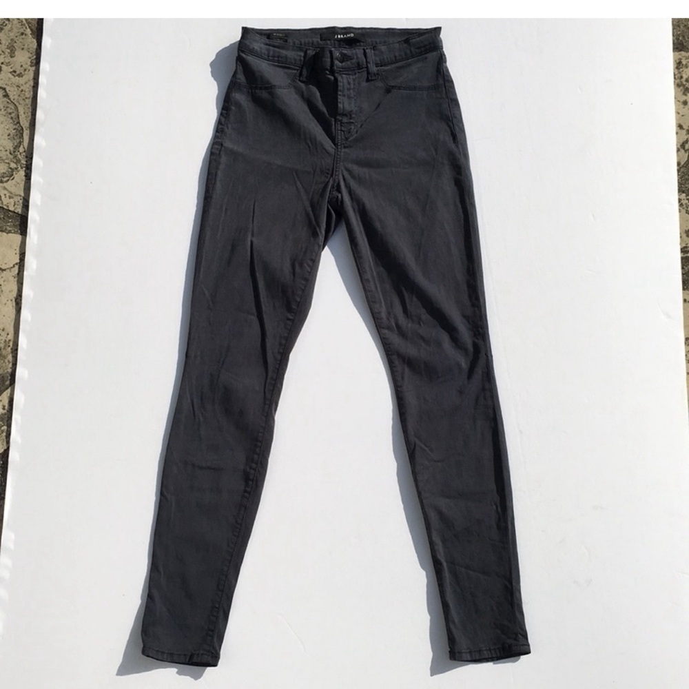 J Brand Maria High Rise Skinny Jeans Charcoal Grey Size 27 - Picture 5 of 6